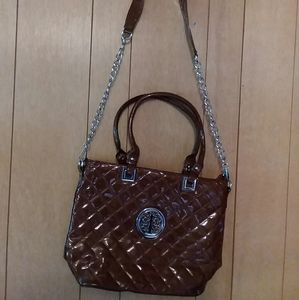 Leather crossbody purse